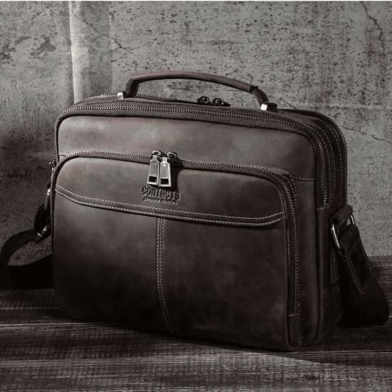 Bolsa Lateral Masculina de Couro Urbana