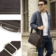 Bolsa Lateral Masculina de Couro Urbana