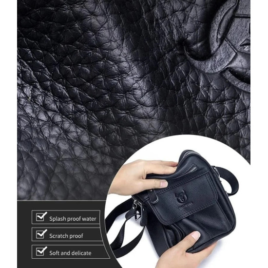 Bolsa Tiracolo Masculina de Couro Legítimo