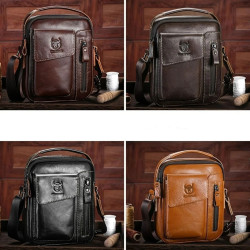 Bolsa Lateral Masculina de Couro