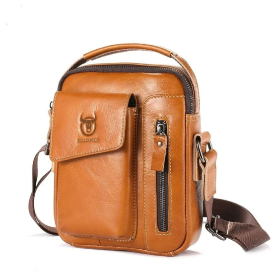 Bolsa Lateral Masculina de Couro