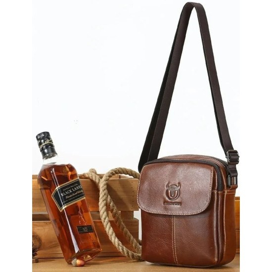 Bolsa Tiracolo Masculina de Couro Urbana