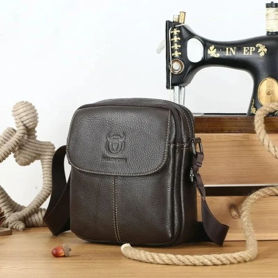 Bolsa Tiracolo Masculina de Couro Urbana