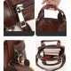 Bolsa de Ombro Masculina de Couro Transversal