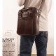 Bolsa de Ombro Masculina de Couro Transversal