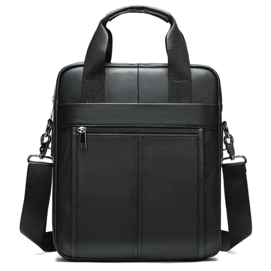 Bolsa de Ombro Masculina de Couro Transversal