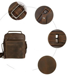 Bolsa Tiracolo Masculina Couro Premium