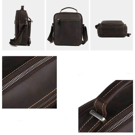 Bolsa Tiracolo Masculina Couro Premium
