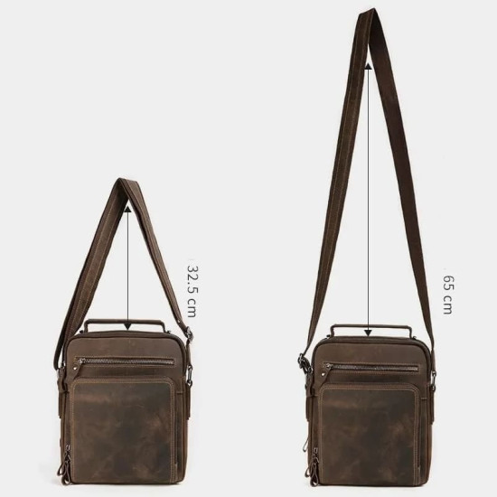 Bolsa Tiracolo Masculina Couro Premium