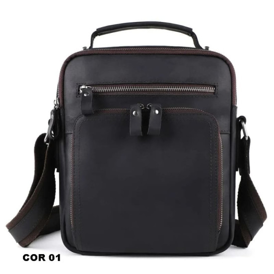 Bolsa Tiracolo Masculina Couro Premium
