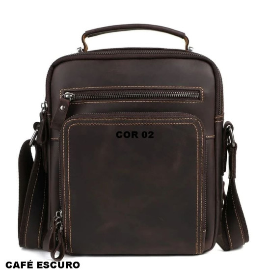 Bolsa Tiracolo Masculina Couro Premium
