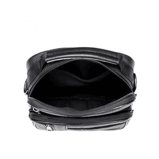 Bolsa de Couro Tiracolo Masculina Mini Carteiro