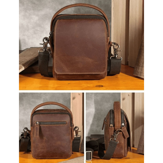 Bolsa Transversal Masculina de Lado Estilo Tiracolo