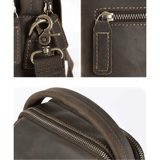 Bolsa Transversal Masculina de Lado Estilo Tiracolo