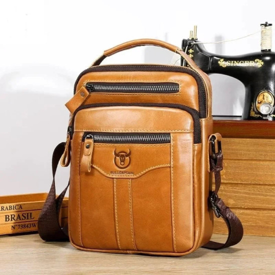 Bolsa Masculina Transversal Pequena Vertical