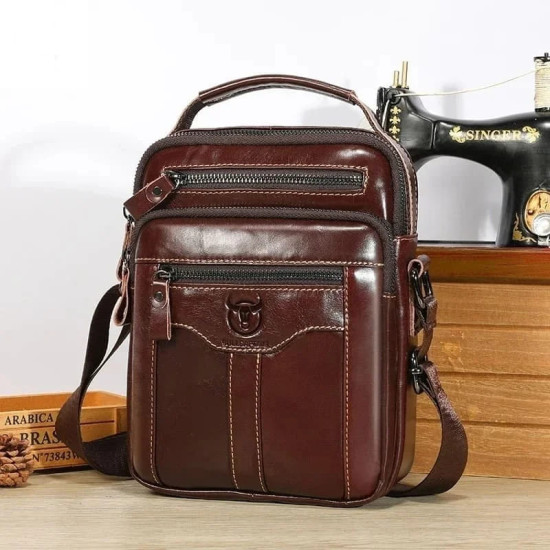 Bolsa Masculina Transversal Pequena Vertical