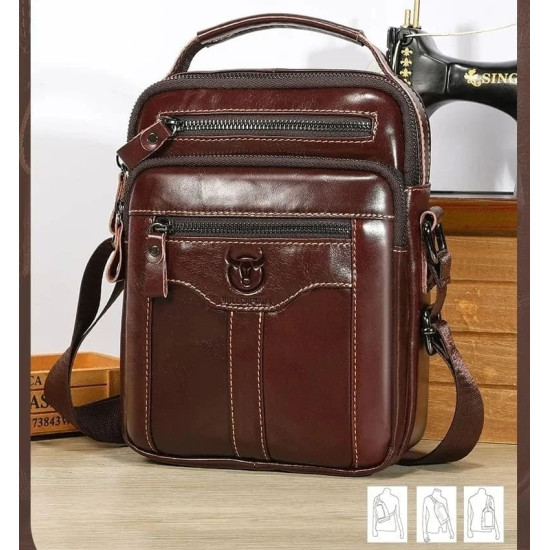 Bolsa Masculina Transversal Pequena Vertical