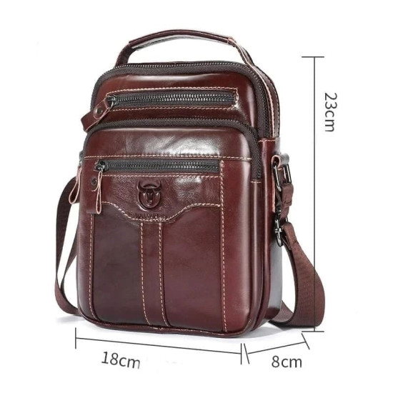 Bolsa Masculina Transversal Pequena Vertical