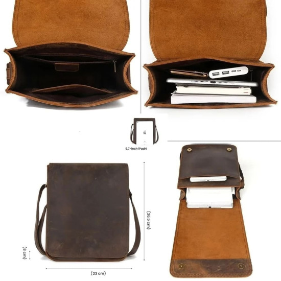 Bolsa Pequena Transversal Masculina Tiracolo