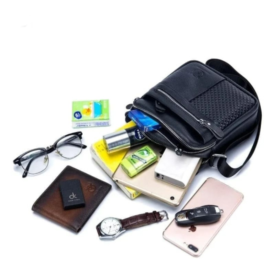 Bolsa Masculina Pequena de Lado