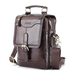 Bolsa Masculina Transversal Pequena Couro