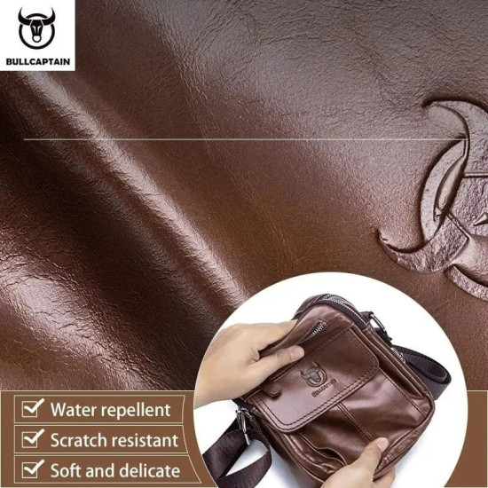Bolsa Pequena Masculina Transversal Couro Legítimo