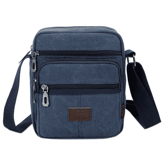 Bolsa Lateral Lona Tiracolo Masculina