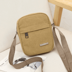 Bolsa Lona Lavada Masculina Tiracolo