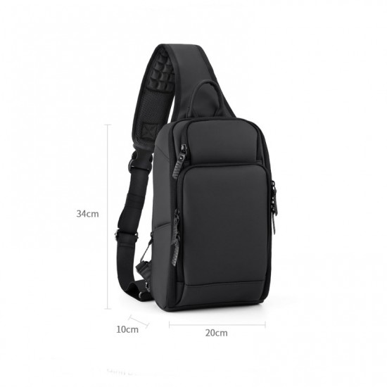 Mochila Masculina Transversal Impermeável USB