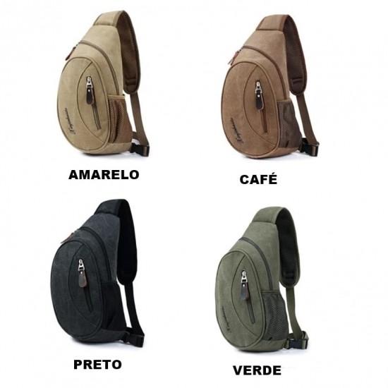 Bolsa Transversal Masculina Aventura