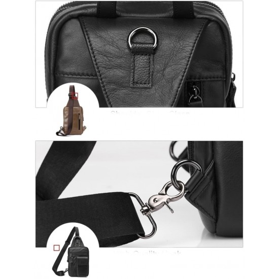 Bolsa Transversal Masculina Couro Nobre