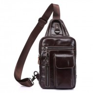 Bolsa Transversal Masculina Couro Nobre