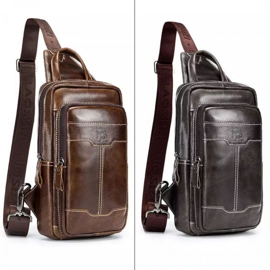 Bolsa Masculina Transversal em Couro Milão