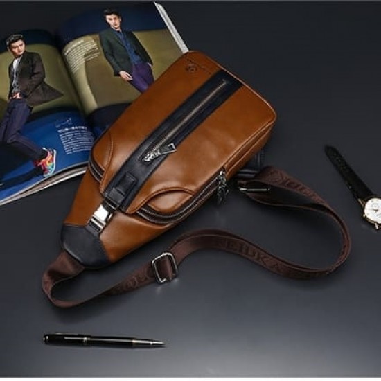 Bolsa Transversal Masculina Bulgaro