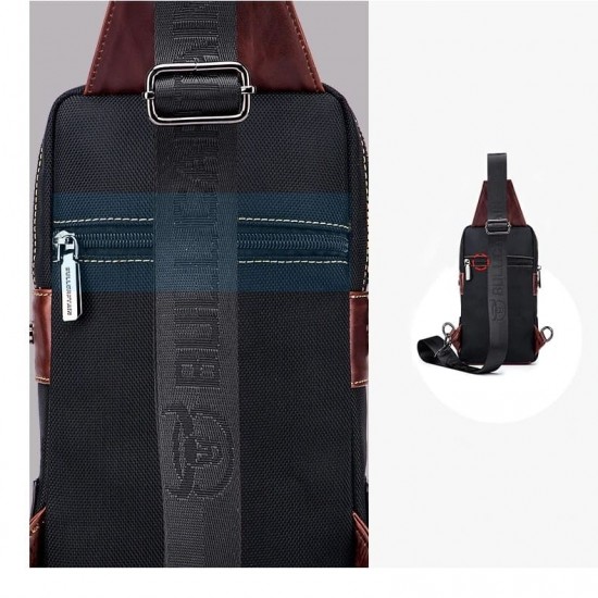 Bolsa de Couro Masculina Transversal