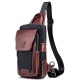 Bolsa de Couro Masculina Transversal