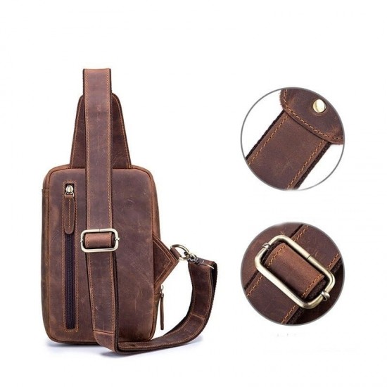 Bolsa Masculina Transversal Couro Legítimo