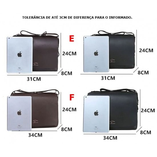 Bolsa de Ombro Masculina Magnata