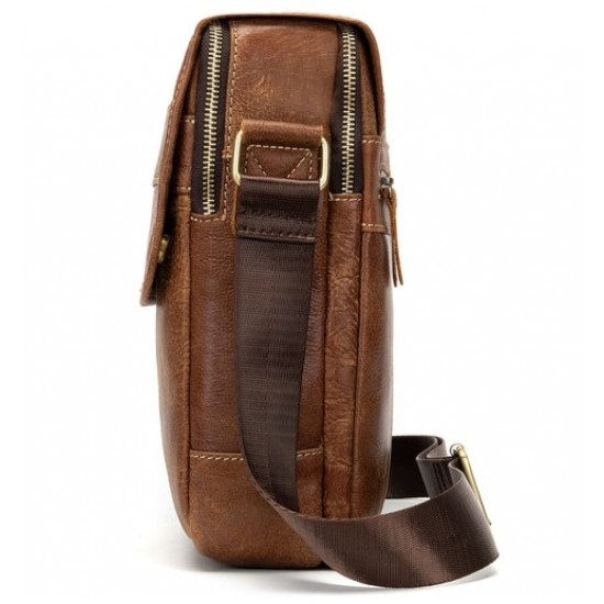 Bolsa de Couro Masculina Tiracolo