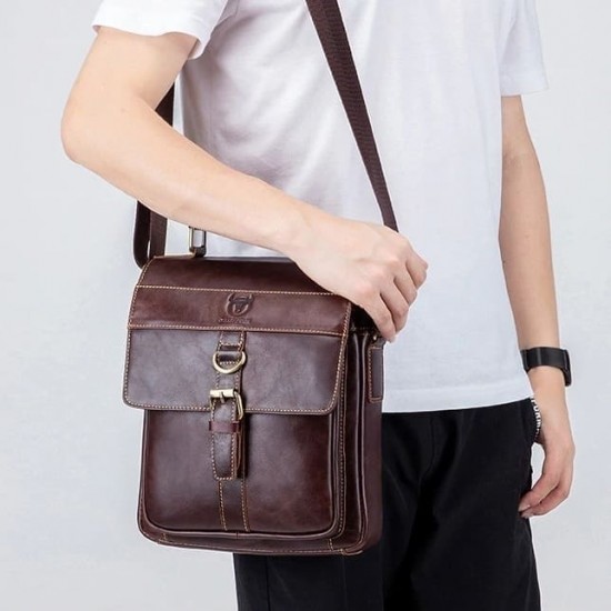 Bolsa Lateral Masculina Couro Mensageiro