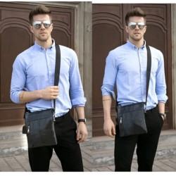 Bolsa de Couro Masculina Ombro