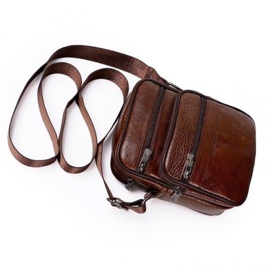 Bolsa Masculina de Couro Tiracolo