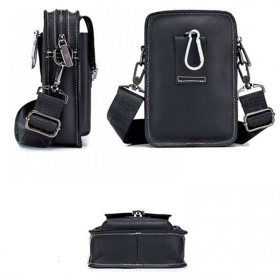 Bolsa de Couro Masculina Cintura