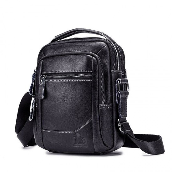 Bolsa de Couro Transversal Masculina Britânico