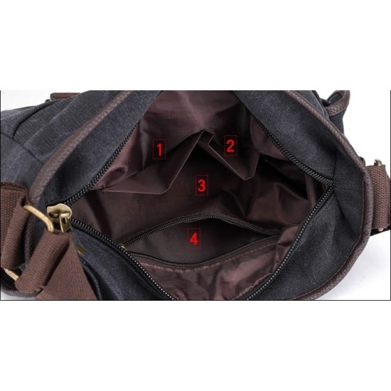 Bolsa de Lona Transversal Masculina Mensageiro