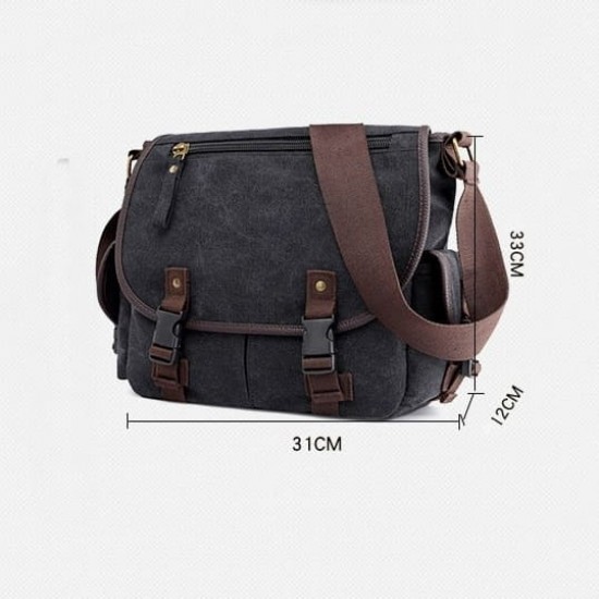 Bolsa de Lona Transversal Masculina Mensageiro