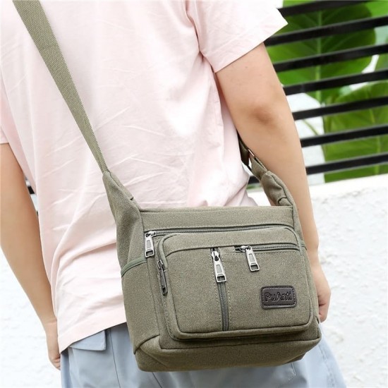 Bolsa Tiracolo em Lona Masculina