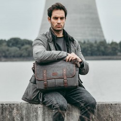 Bolsa Carteiro Masculina em Lona Elite