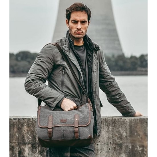 Bolsa Carteiro Masculina em Lona Elite