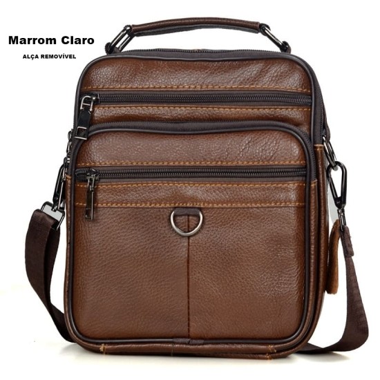 Bolsa de Couro Tiracolo Masculina